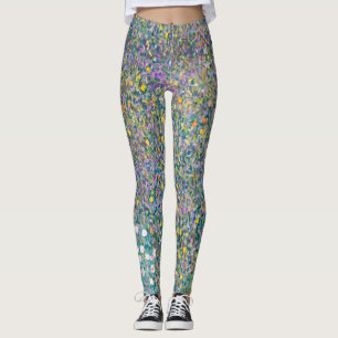 Gustav Klimt - Rosensträucher unter den Bäumen Leggings