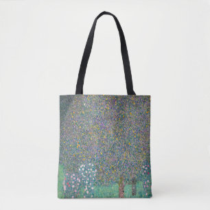Gustav Klimt - Rosensträucher unter den Bäumen Tasche