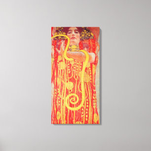 Gustav Klimt Rote Frau Goldschlange Malerei Leinwanddruck
