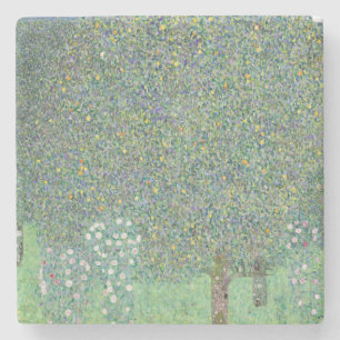 Gustav Klimt’s Rosebushes Under the Trees, 1905 Steinuntersetzer