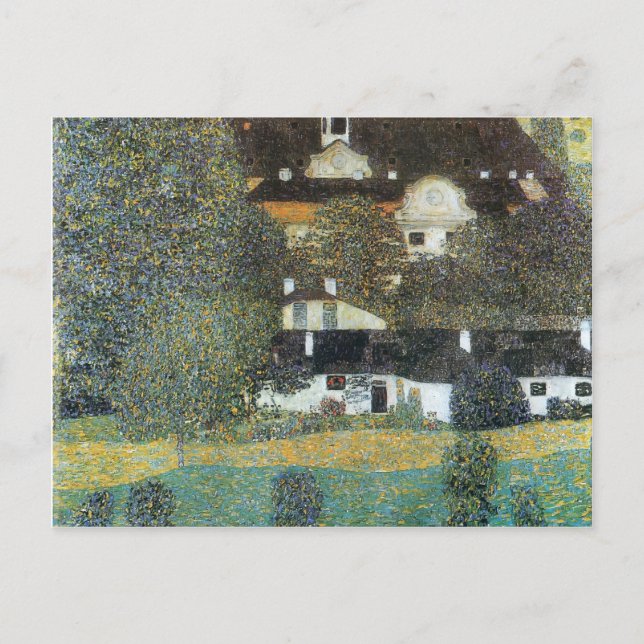 Gustav Klimt- Schloss Kammer am Attersee II Postkarte (Vorderseite)