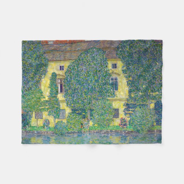 Gustav Klimt - Schloss Kammer am Attersee III Fleecedecke (Vorderseite (Horizontal))