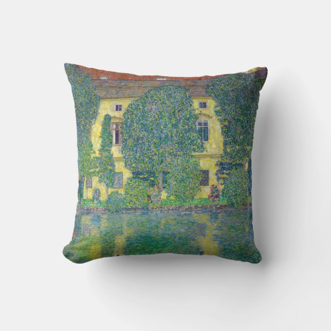Gustav Klimt - Schloss Kammer am Attersee III Kissen (Vorderseite)
