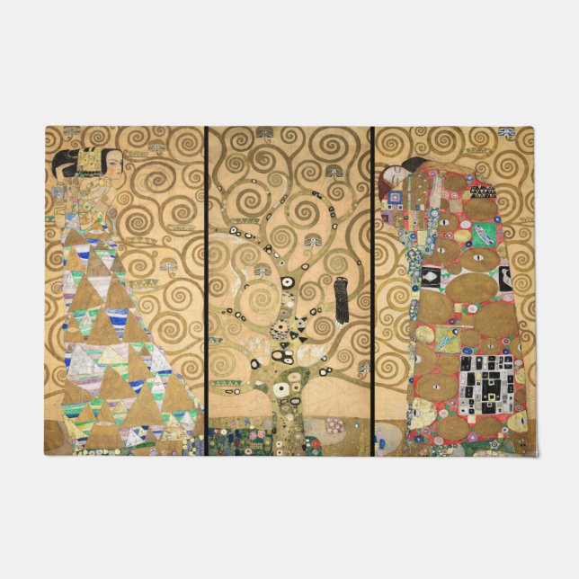 Gustav Klimt - Stoclet Frieze Tree of Life Fußmatte (Vorderseite)