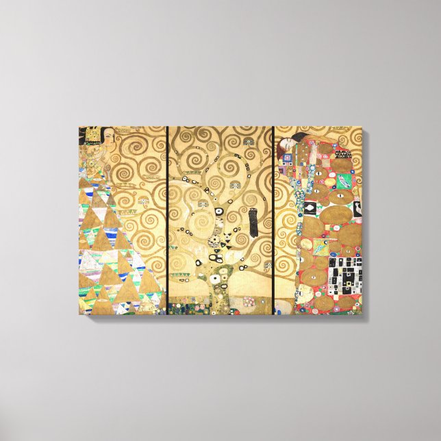 Gustav Klimt - Stoclet Frieze Tree of Life Leinwanddruck (Vorderseite)