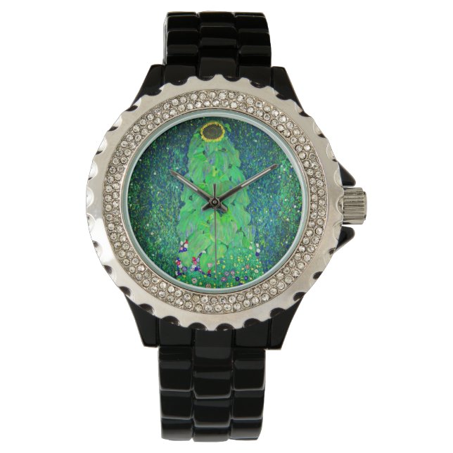 Gustav Klimt Sunflower Armbanduhr (Vorderseite)