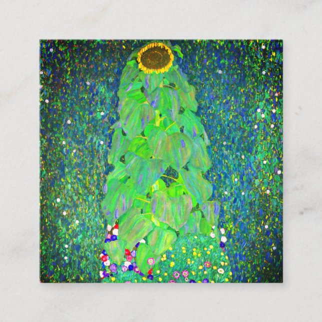 Gustav Klimt Sunflower Begleitkarte (Vorderseite)