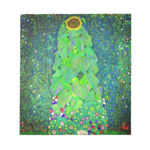Gustav Klimt Sunflower Notizblock