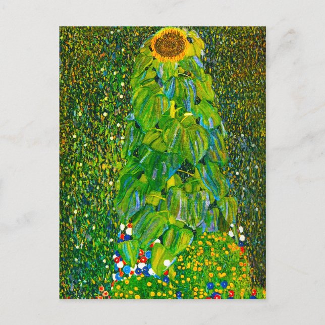 Gustav Klimt Sunflower Postcard Postkarte (Vorderseite)