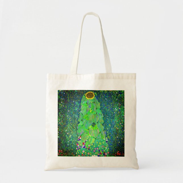 Gustav Klimt Sunflower Tragetasche (Vorne)