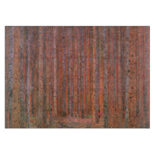 Gustav Klimt Tannenwald I Rote Bäume Schneidebrett