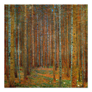 Gustav Klimt - Tannenwald Kiefernwald Fotodruck