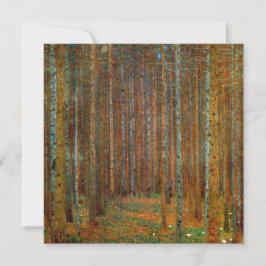 Gustav Klimt - Tannenwald Pinienwald Dankeskarte