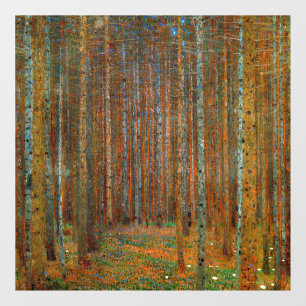 Gustav Klimt - Tannenwald Pinienwald Fensteraufkleber