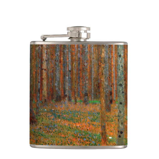 Gustav Klimt - Tannenwald Pinienwald Flachmann (Vorderseite)