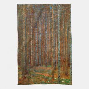Gustav Klimt - Tannenwald Pinienwald Geschirrtuch