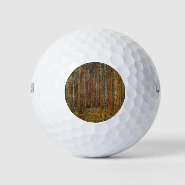 Gustav Klimt - Tannenwald Pinienwald Golfball (Vorderseite)