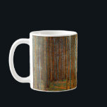 Gustav Klimt - Tannenwald Pinienwald Kaffeetasse<br><div class="desc">Tannenwald Pinienwald - Gustav Klimt,  Öl auf Leinwand,  1902</div>