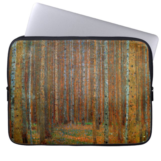 Gustav Klimt - Tannenwald Pinienwald Laptopschutzhülle (Vorderseite)