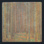 Gustav Klimt - Tannenwald Pinienwald Steinuntersetzer<br><div class="desc">Tannenwald Pinienwald - Gustav Klimt,  Öl auf Leinwand,  1902</div>