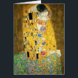 Gustav Klimt The Kiss<br><div class="desc">Gustav Klimt Die Vintage Jugendstil-Malerei Der Kuss wurde zwischen 1907 und 1908, dem Höhepunkt seiner Goldenen Periode, vom österreichischen Symbolik-Maler Gustav Klimt gemalt, als er eine Reihe von Werken in einem ähnlich vergoldeten Stil malte. Das Gemälde gilt weithin als Meisterwerk der frühen Moderne. Es ist ein Symbol des Wiener Jugendstils...</div>