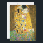 Gustav Klimt The Kiss<br><div class="desc">Gustav Klimt Die Vintage Jugendstil-Malerei Der Kuss wurde zwischen 1907 und 1908, dem Höhepunkt seiner Goldenen Periode, vom österreichischen Symbolik-Maler Gustav Klimt gemalt, als er eine Reihe von Werken in einem ähnlich vergoldeten Stil malte. Das Gemälde gilt weithin als Meisterwerk der frühen Moderne. Es ist ein Symbol des Wiener Jugendstils...</div>