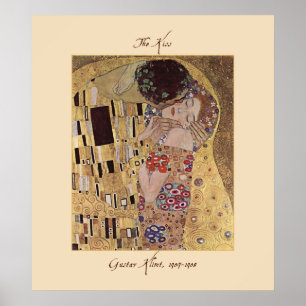 Gustav Klimt The Kiss 1907-08 Poster Print