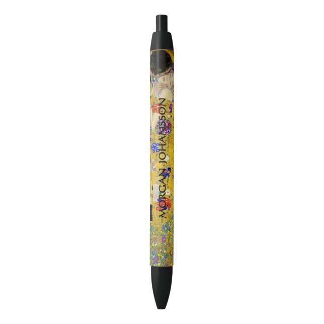 Gustav Klimt – The Kiss – Custom Text Kugelschreiber (Vorderseite Vertikal)