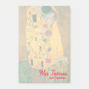 Gustav Klimt The Kiss Customisé Post-it Notes 4x6