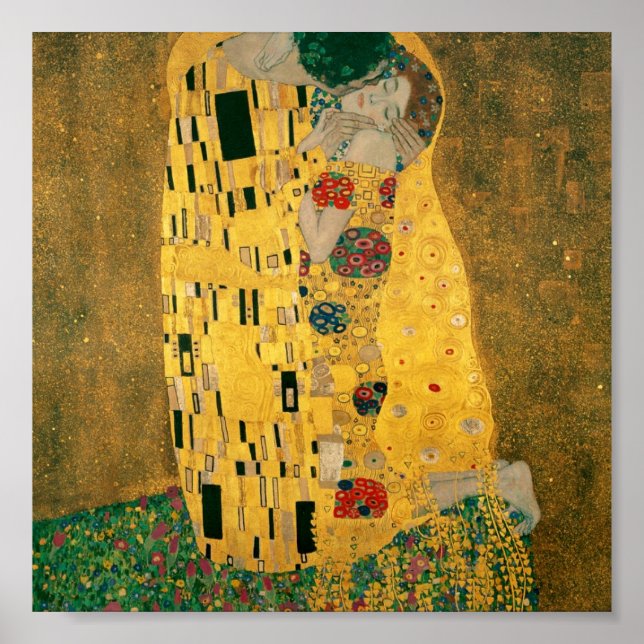 Gustav Klimt // The Kiss // Der Kuss Poster (Vorne)