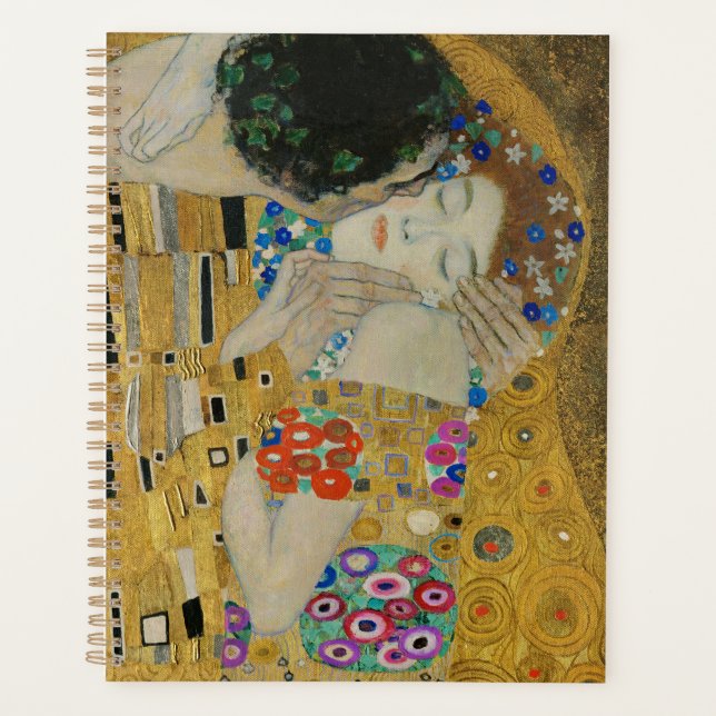 Gustav Klimt-The Kiss(Detail) | Gold Leaf Kunstwer Planer (Vorderseite)