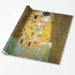Gustav Klimt The Kiss Geschenkpapier<br><div class="desc">Gustav Klimt Die Vintage Jugendstil-Malerei Der Kuss wurde zwischen 1907 und 1908, dem Höhepunkt seiner Goldenen Periode, vom österreichischen Symbolik-Maler Gustav Klimt gemalt, als er eine Reihe von Werken in einem ähnlich vergoldeten Stil malte. Das Gemälde gilt weithin als Meisterwerk der frühen Moderne. Es ist ein Symbol des Wiener Jugendstils...</div>