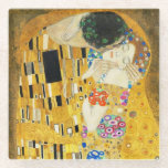 Gustav Klimt The Kiss Glasuntersetzer<br><div class="desc">Gustav Klimt Die Vintage Jugendstil-Malerei Der Kuss wurde zwischen 1907 und 1908, dem Höhepunkt seiner Goldenen Periode, vom österreichischen Symbolik-Maler Gustav Klimt gemalt, als er eine Reihe von Werken in einem ähnlich vergoldeten Stil malte. Das Gemälde gilt weithin als Meisterwerk der frühen Moderne. Es ist ein Symbol des Wiener Jugendstils...</div>
