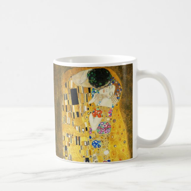 Gustav Klimt The Kiss Kaffeetasse (Rechts)