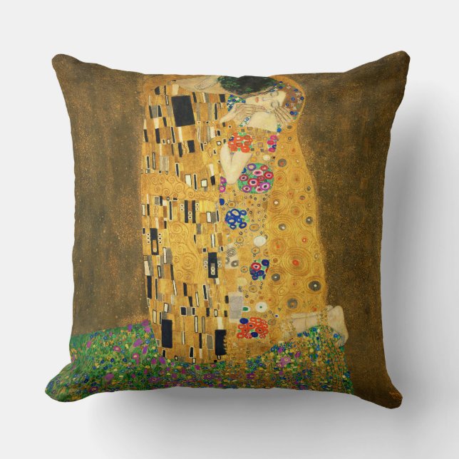 Gustav Klimt , The Kiss Kissen (Vorderseite)
