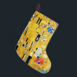Gustav Klimt The Kiss Kleiner Weihnachtsstrumpf<br><div class="desc">Gustav Klimt Die Vintage Jugendstil-Malerei Der Kuss wurde zwischen 1907 und 1908, dem Höhepunkt seiner Goldenen Periode, vom österreichischen Symbolik-Maler Gustav Klimt gemalt, als er eine Reihe von Werken in einem ähnlich vergoldeten Stil malte. Das Gemälde gilt weithin als Meisterwerk der frühen Moderne. Es ist ein Symbol des Wiener Jugendstils...</div>