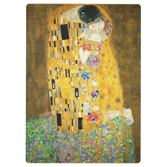 Gustav Klimt The Kiss Klemmbrett (Rückseite)