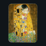 Gustav Klimt The Kiss Magnet<br><div class="desc">Gustav Klimt Die Vintage Jugendstil-Malerei Der Kuss wurde zwischen 1907 und 1908, dem Höhepunkt seiner Goldenen Periode, vom österreichischen Symbolik-Maler Gustav Klimt gemalt, als er eine Reihe von Werken in einem ähnlich vergoldeten Stil malte. Das Gemälde gilt weithin als Meisterwerk der frühen Moderne. Es ist ein Symbol des Wiener Jugendstils...</div>