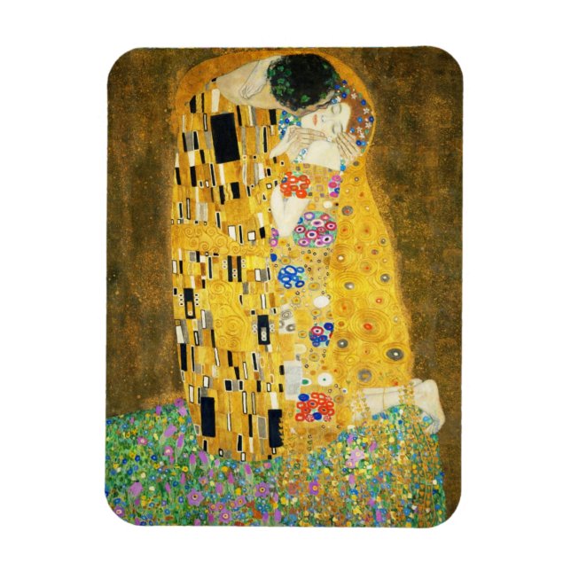 Gustav Klimt The Kiss Magnet (Vertikal)