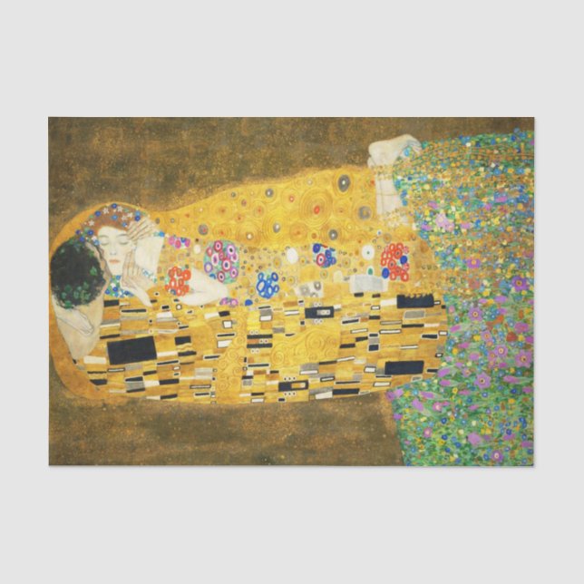 Gustav Klimt The Kiss Seidenpapier (Vorderseite)