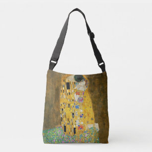 Gustav Klimt The Kiss Tragetaschen Mit Langen Trägern