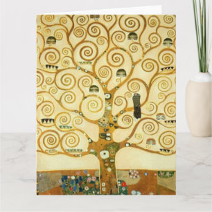 Gustav Klimt The Tree of Life Vintage Art New Karte