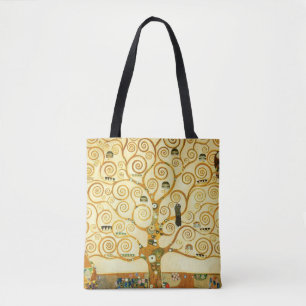 Gustav Klimt The Tree of Life Vintage Art New Tasche