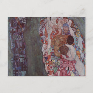 Gustav Klimt - Tod und Leben Postkarte