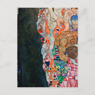 Gustav Klimt - Tod und Leben Postkarte