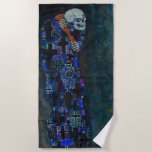 Gustav Klimt - Tod und Leben Strandtuch<br><div class="desc">Tod und Leben - Gustav Klimt,  Öl auf Leinwand,  1910-1915</div>
