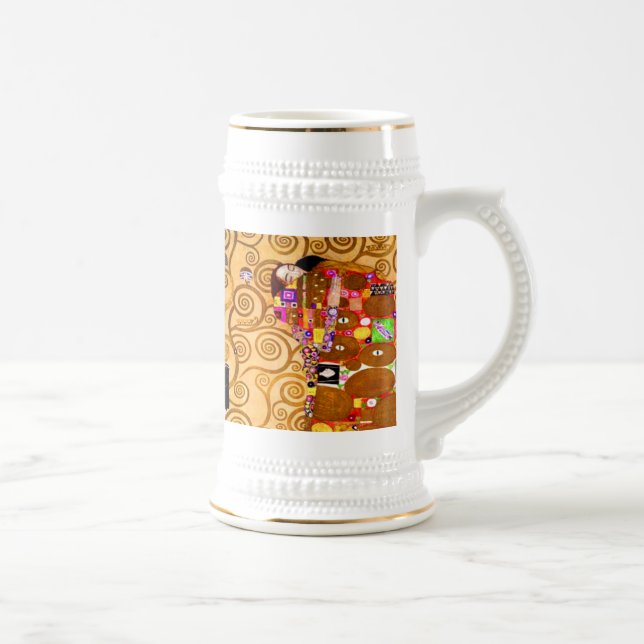 Gustav Klimt Tree of Life Bierglas (Rechts)