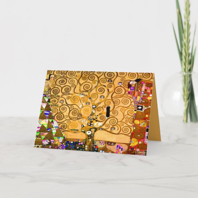 Gustav Klimt Tree of Life Einladung (Vorderseite)