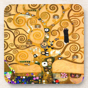 Gustav Klimt Tree of Life Getränkeuntersetzer