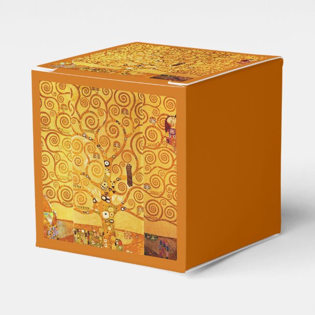 Gustav Klimt Tree of Life: Jugendstil-Symbolist Geschenkschachtel (Vorderseite)